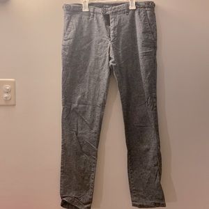 Soft gray patterned men’s pants